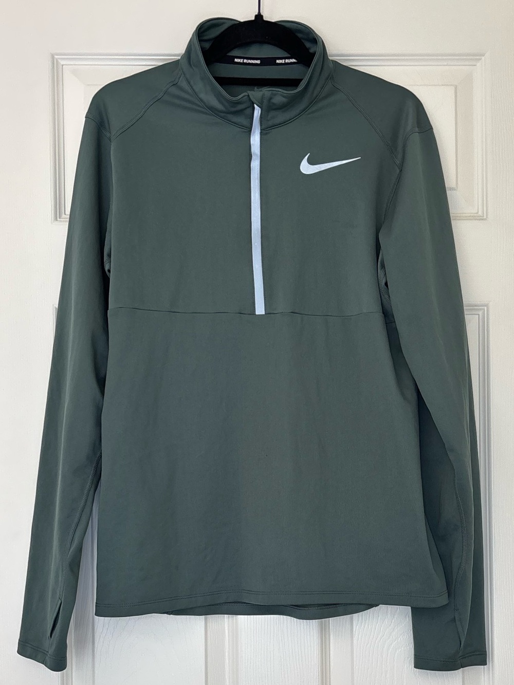 Nike Running Dri-Fit Men’s Core Half Zip Long Sleeve Shirt with Thumb Holes